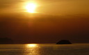 Amanecer sobre la isla de San Juan de los Terreros