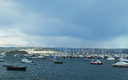 Puerto de Sada en verano.
