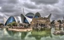 Nubes sobre el Oceanográfico y la CAC de Valencia