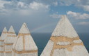 El arco iris desde castillo de Peňíscola