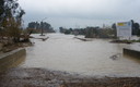 El Arroyo de Tejada desbordadoEs increible.
