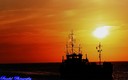 Boat at sunset