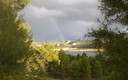 Arco iris sobre el pantano de la Fuensanta