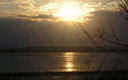 Atardecer en la laguna de fuente de piedra.
