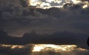 Atardecer nublado