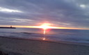 Amanecer en la playa de cullera