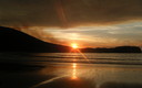 Puesta de Sol en playa de Torimbia (Asturias)