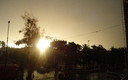 Atardecer lluvioso en Lucena hoy