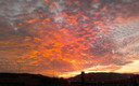 nubes rojas