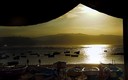 Puesta de sol en la Playa de las Canteras.