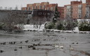 Hielo y nieve en el Lago de Mendillorri