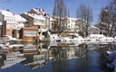 Reflejos en el Río Pisuerga.